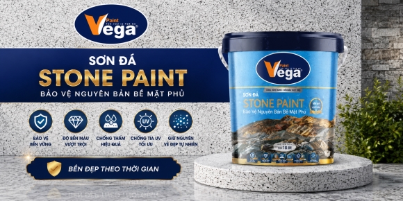 Tường Nhà Thay Đổi Ngoạn Mục Với Sơn Giả Đá VEGA STONE PAINT